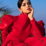 Megha Ray Instagram - I could say this is a magazine cover photoshoot, no?💅🏻 Had been in my head since February. Finally happened! A blog post and BTS vlog coming your way soonest ✨ Photography by the super talented @sushant.junnarkar 🌹 #fashionstatement #littlereddress #fashionphotography #reddress #colourpop #paintthetownred #indianfashionblogger #ruffledress #magazineeditorial #magazinecover #fadhioneditorial #colorpalette #constrast #blueaesthetic #redaesthetic #indianblogger #indianactor #creativephotoshoot #redcarpetfashion