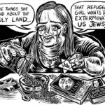 Meghan McCain Instagram - This hideous “cartoon” of me which is designed to look like Nazi propaganda went viral 4 years ago when I first started using my platform and got very loud sharing my extreme alarm at the rise of antisemitism I was seeing both in media, academia and on the progressive left and alt right. This was the response. I share this right now because whatever alarm I have already had in the past 4 years since working so closely in the pro Israel space/ combatting antisemitism space - right now I am absolutely Fucking terrified tonight. Fucking terrified. Jews are being hunted like cattle at an airport in Russia, Jewish students are being barricaded in school libraries, the kosher dining hall at Cornell is shut down due to violent threats, hundreds and hundreds of thousands of protestors in Europe, all across America and the world have erupted while screaming chants of intifada and for violence against Jews. This is the start of something so evil for the likes we haven’t seen since WW2. I am begging you to join me in speaking out, supporting politicians who are against Hamas and reaching out to your Jewish friends and family. I am asking any of you reading this to not stay silent in the face of this pure, unadulterated evil. For all our future and the future of our children. What kind of world do you want to live in? Never again means now. 🇺🇸🇮🇱