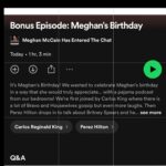 Meghan McCain Instagram - Today is my birthday! I’m 39 and feeling fine! And as a gift to all my listeners we have a very special bonus episode of “Meghan McCain has entered the chat” talking all things pop culture and housewives with my friends - the incredible @thecarlosking_ & @theperezhilton! Hope you enjoy. Available to download everywhere you find podcasts! 🎂🎉🥳♥️🔥