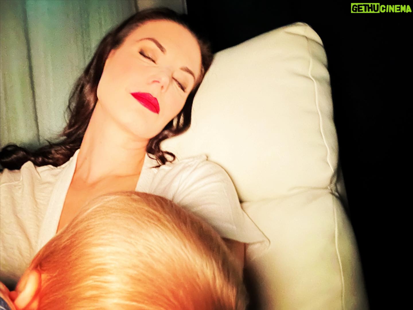 Meghan Ory Instagram - To all the mommas out there who are all dressed up but trapped in a chair with a baby 😂 #happymothersday❤️
