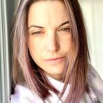 Meghan Ory Instagram - So I really liked the hair color filter and decided to dye my hair purple....uhhh I think I failed. #purplehair ? #hairfail also I need coffee stat. #sleepy #momlife