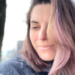 Meghan Ory Instagram - So I really liked the hair color filter and decided to dye my hair purple....uhhh I think I failed. #purplehair ? #hairfail also I need coffee stat. #sleepy #momlife