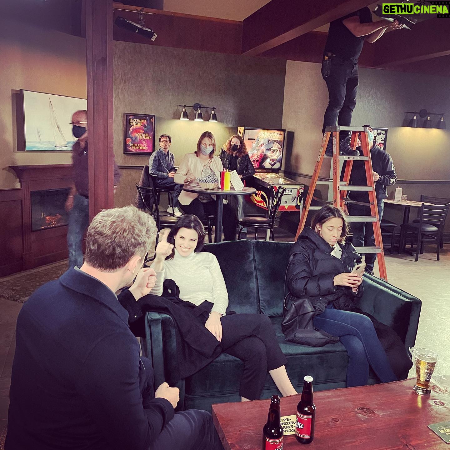 Meghan Ory - 14K Likes - Scenes from a date night….Most alone time with hubby since kids 😂 -at work😂 @johnny_reardon_ @hudsonandrex 📸 @ella__keefe
#onset