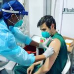 Meghan Ory Instagram - Ok reposting because I realized this video cut off before he got his shot. Baby brother getting his #covid vaccine in Miami. He’s a doctor working in hospitals everyday and we are all very excited he is now safer. @jesseorymd