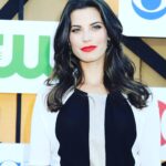 Meghan Ory Instagram – It’s rainy and cold today….Reminiscing to dress up day wearing beautiful clothes. Styled by the fabulous @cristinaehrlich @j_mendel  dress & gorgeous date @marghelgenberger @cbstv ❤️