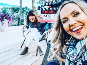 Meghan Ory Instagram - Cheeeeeeeese. I forget how to do this!😂😂 #acting #shmacting @emilie.ullerup