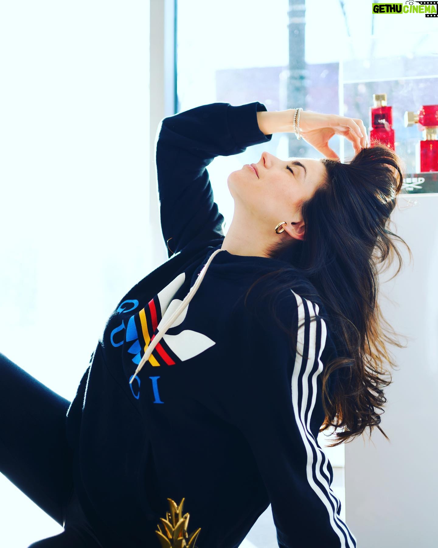 Meghan Ory Instagram - I like pineapple. #gucci #istolemyhusbandssweater #😉 @maggiedixon 📷 —-someone needs to teach me how to do the internet