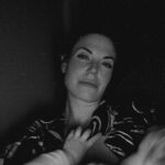 Meghan Ory Instagram - Same dark room…failing miserably at weaning and sleep training. Send chocolate. 🤪 #momlife