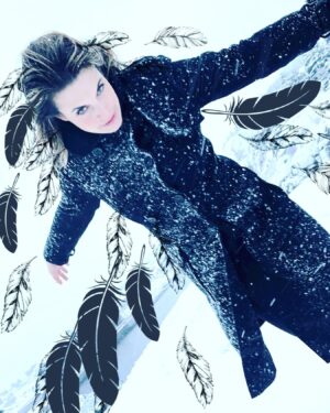 Meghan Ory Instagram - Winter....molting. #art #flockofmeghan #idonno #covidcreativity @johnny_reardon_