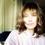 Meghan Ory Instagram - I have a covid-hair-boredom problem! #oops #fringe @donpowerhair