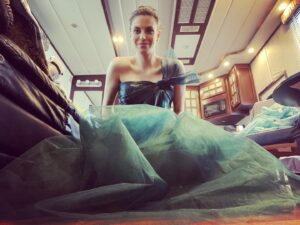 Meghan Ory Instagram - Well that is a wrap on #chesapeakeshores after 6 seasons!  I started this season with #hyperemesisgravidarum and ended it with #covid -it has been quite the run!  thank you so much to our amazing cast and crew for having so much patience with me while I tried not to barf on anyone. Thank you to my amazing hubby @johnny_reardon_ for holding down the fort and being my rock —and our two, yes two Nannie’s for all their support.  With mom and dad both on tv shows, two Nannie’s was a must! #ittakesavillage 
I hope everyone that watches enjoys the final season! Xo