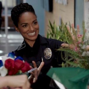 Mekia Cox Instagram - Much love to @alexihawley and the rest of #TheRookie writing team for writing my pregnancy into the show. Happy to be on a show where pregnancy is acknowledged and celebrated. @therookieabc 🤰🏾❤️🤰🏾