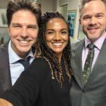 Mekia Cox Instagram – 2 of my fav people to work with….well everyone on this set is my favorite person to work with but I do love these guys!! 😜 @therookieabc #therookie