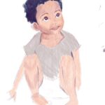 Mekia Cox Instagram - My little one wondering. Did a little drawing last night. Realized how much I missed it. #imissdrawing #sketch #sketchlife