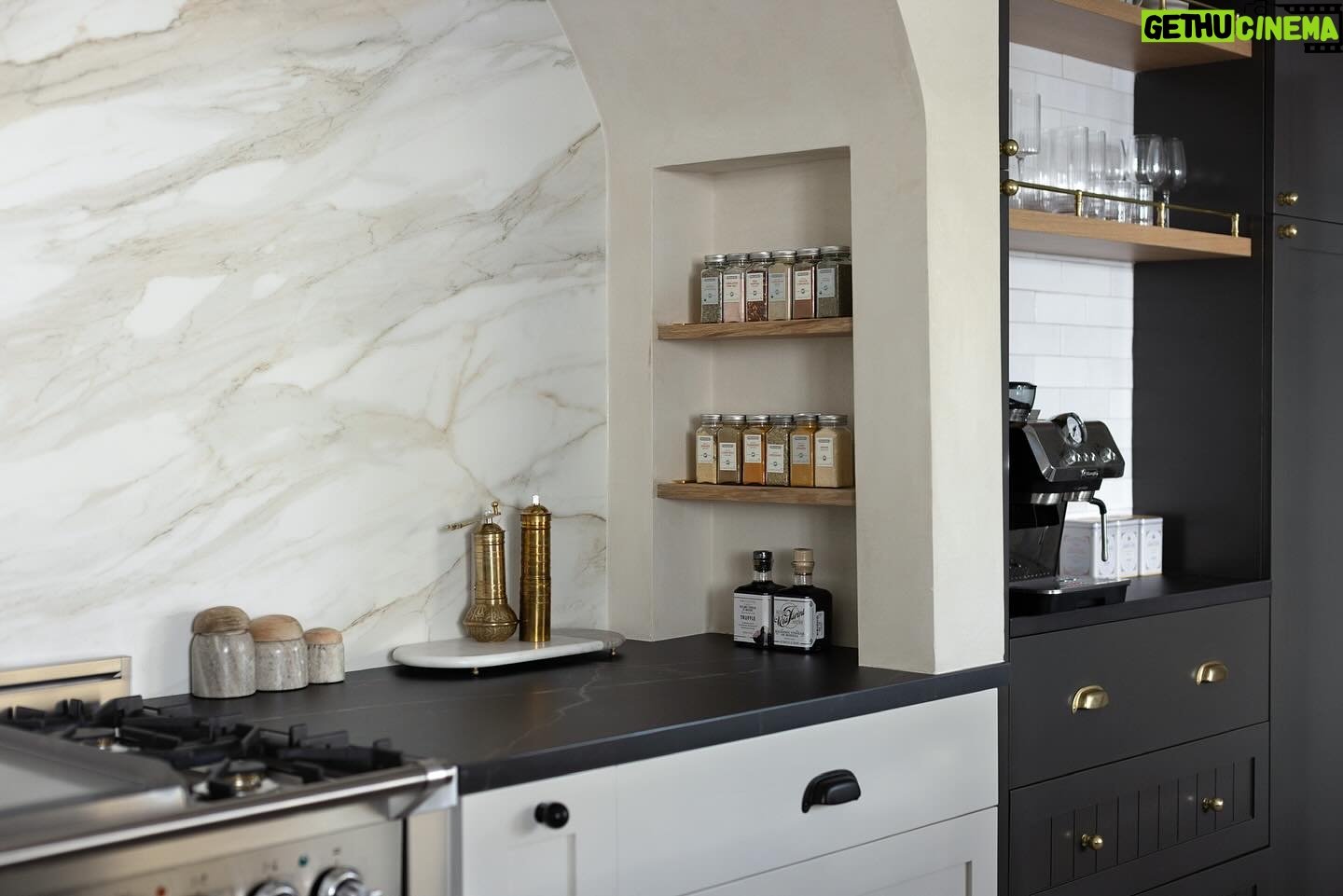 Mekia Cox - 37.5K Likes - Cheers to a fresh new start in our beautifully renovated kitchen! It’s been a lonnnng time coming and we couldn’t be happier with the results. ☺️ Much thanks to Mil and Eli Kikos at ME Design group (They are awesome)….also, don’t ever have water damage caauuuse it’s the worst. 😵💫