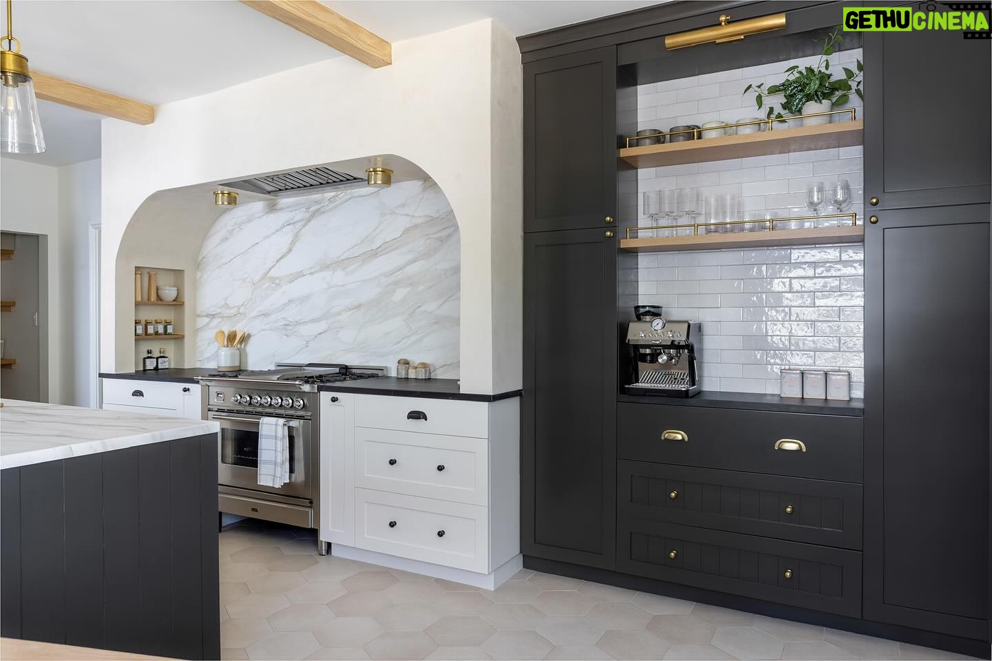 Mekia Cox - 37.5K Likes - Cheers to a fresh new start in our beautifully renovated kitchen! It’s been a lonnnng time coming and we couldn’t be happier with the results. ☺️ Much thanks to Mil and Eli Kikos at ME Design group (They are awesome)….also, don’t ever have water damage caauuuse it’s the worst. 😵💫