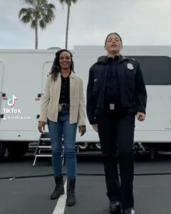 Mekia Cox Instagram - See what TikTok makes you do!? I haven’t moved like this in YEARS and Jenna is movin like this PREGNANT!! How!?!?! 🤯 #jacksondancerduo @therookieabc #ThisIsIt