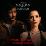 Mel Lisboa Instagram - É OFICIAL! Estamos nos cinemas! “Foram os Sussurros Que Me Mataram” está em cartaz a partir de hoje! Confira as cidades e os cinemas mais próximos de você. Se o filme não chegou na sua cidade, marca nos comentários os cinemas que você quer ver o filme em cartaz! Prestigie o cinema de arte brasileiro! Viva o Cinema Nacional! #ForamOsSussurrosQueMeMataram #TodosFazemParteDoJogo #ArthurTuoto #cinemanacional #cinemadearte #cinemabrasileiro