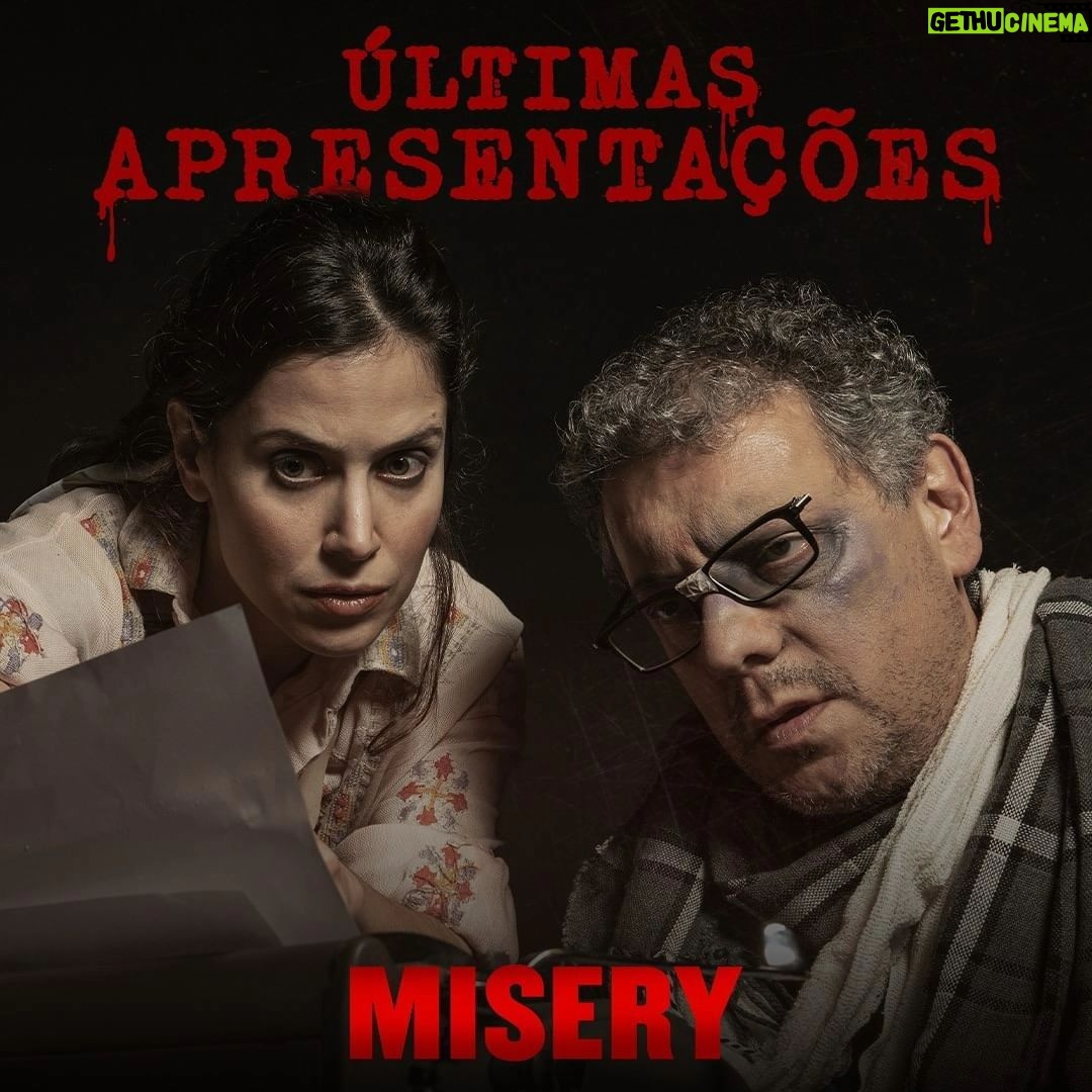 Mel Lisboa Instagram - 📢 ÚLTIMO FINAL DE SEMANA !!! #Repost @miseryapeca --- 🔪🗓️ ÚLTIMAS APRESENTAÇÕES 🗓️🔪 Neste final de semana, acontecem as últimas apresentações de ‘Misery’ no Teatro Tuca, em São Paulo. 🥺 Venha se despedir de Annie Wilkes e Paul Sheldon e reviver, pela última vez, as emoções deste grande clássico de Stephen King! 📕 Visto por mais de 40 mil pessoas, ‘Misery’ é um espetáculo adaptado da Broadway e estrelado por Mel Lisboa (@mellisboa), Marcello Airoldi (@marcelloairoldi) e Alexandre Galindo (@alexandregalindo1). 🎟️ Garanta seus ingressos pelo link da bio. E não se esqueça, até 28 de março, você pode comprar ingressos para a sessão de sexta-feira (29) com 50% DE DESCONTO*! 💥 #Misery #StephenKing #VendasAbertas #TeatroTuca #MelLisboa #MarcelloAiroldi #AlexandreGalindo #EditoraSuma #SP #Teatro