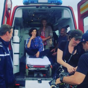 Mélanie Doutey Instagram - Fin de tournage du capitaine Marleau avec #corinnemasiero #philippedusquesne #laurentcapeluto #brigittesy #cedricapietto réalisée par l unique #joseedayan in Corsica
