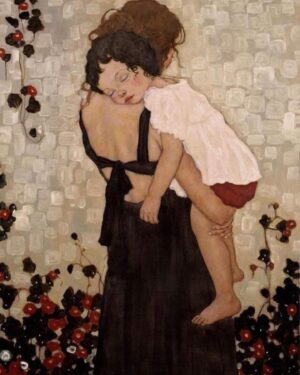 Mélanie Doutey Instagram - Bonne fête les mamans et bonne fête ma maman #klimt #fetedesmeres