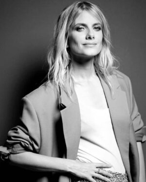 Mélanie Laurent Instagram - Mélanie attends the 20th "Diner De La Mode" as part of Paris Fashion Week. 

Dress by @amiparis @alexandremattiussi9 
Make up : @christophedanchaud_ 
Hair : @ludovic.bordas