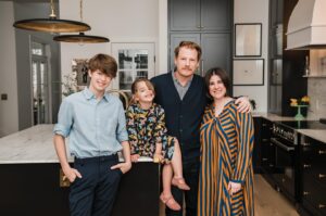 Melanie Paxson Instagram - This kitchen is a dream come true thanks to @uniquekitchensandbaths ⚡️✨ This space in our home brings our family together through cooking, spending time at the dinner table, & sharing memories through meals. We love this space and we are super grateful to have worked with Unique! They made our vision a reality 💭