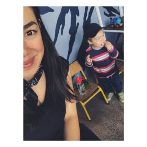 Melanie Vallejo Instagram - If your cafe has great food & coffee, sure, I’ll frequent you.
But if you have a kids section complete with toys AND tiny tables & chairs? 
Shut up and take all my money.