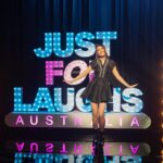 Melanie Bracewell Instagram - I did it! Hosted 6 galas at the Sydney Opera House for @justforlaughs_syd. Such great lineups, such a great crew. Bloody exhausted but had a very fun time. Thanks to everyone who came out! 🎥@bigyellowtaxiproductions 📸 @nickmickpics 👱🏻‍♀️💄 Michelle Scott