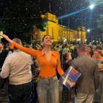 Melanie Bracewell Instagram – They had “snow” falling down after the Groundhog Day premiere in Melbourne last night. I tried to embrace it like the movies but my arms are too long so I just ended up smacking a stranger. P.S the show was excellent ya gotta see it