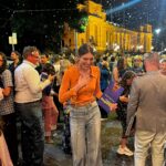 Melanie Bracewell Instagram – They had “snow” falling down after the Groundhog Day premiere in Melbourne last night. I tried to embrace it like the movies but my arms are too long so I just ended up smacking a stranger. P.S the show was excellent ya gotta see it