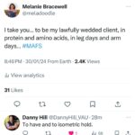 Melanie Bracewell Instagram – I’m back on my #mafs bullsh*t