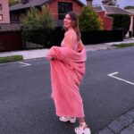 Melanie Bracewell Instagram – The dress up theme was “Extravaganza on a budget” so I’m wearing op shop shirt, op shop men’s shirt turned into a skirt and a beautiful fur coat (Kmart dressing gown)