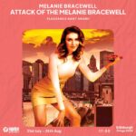 Melanie Bracewell Instagram - 🦖 It’s MELANIE BRACEWELL! 🦖 Melanie (Taskmaster NZ) spent years trying to be a ‘chill girl’, but in an instant – everything changed. This is a story of revenge. A story of justice. Mostly, it’s Melanie’s signature style of goofy, punchline-heavy comedy that has earned her sell-out shows all around the world. But also the revenge bit. Pleasance Courtyard Baby Grand, 17:50 31st July - 25th August (not 13th) Tickets are available @thepleasance website, link in bio! Don’t miss this multi award-winning comedian in her Fringe debut (she promises she won’t actually attack you). ‘Punchlines for days’ Sydney Morning Herald ‘A star in the making’ New Zealand Herald