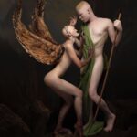 Melanie Gaydos Instagram - Oedipus and the Sphinx, 2016. 🦅🐆