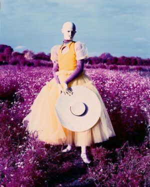 Melanie Gaydos Instagram - Tim Walker for @i_d 💜🩷💛🩷💜