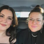Melanie Lynskey Instagram - Happy birthday Mish 💖💖💖 two decades of friendship, collaboration, and me getting to witness the best karaoke performances I’ve ever seen. Love you so