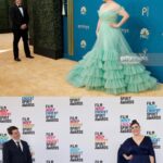Melanie Lynskey Instagram - So late to post this but it was wonderful to get to present at the Spirit Awards last weekend WITH THE INCREDIBLE PAUL MESCAL. And I was a first time nominee!! Wearing a beautiful @safiyaa_official gown, @martinkatzjewels jewels, @effyjewelry ring and @tylerellisofficial bag Thank you to everyone for these gorgeous pieces. Look at that ring!! Eternal gratitude to @periellenb for always going into the vault for me 💙 The divine @quintab won our category and all was right with the world Styling: @misha_rudolph_stylist Hair: @tedgibson Makeup: @stephensollitto Nails: @nailsbyshige Special thanks to: @teniquebernardconsulting @periellenb @aimeecarpenter17 @sevnrodriguez