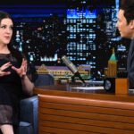 Melanie Lynskey Instagram - Well I fell in love with a puppy and had the MOST fun with the kind and wonderful @jimmyfallon My thanks to @lindahaymakeup and @helenreavey for two very very long days of beautiful makeup and hair changes and lots of lovely chats Will post some photos of all the amazing outfits my sweet @misha_rudolph_stylist put together for me!! My thanks to @innayourshoes for helping me and finding this lovely @akrisofficial outfit while I was having a wardrobe emergency half an hour before the taping!! @fallontonight #puppies 📸 by my sweet wonderful publicist @kawachouttt who everyone adores
