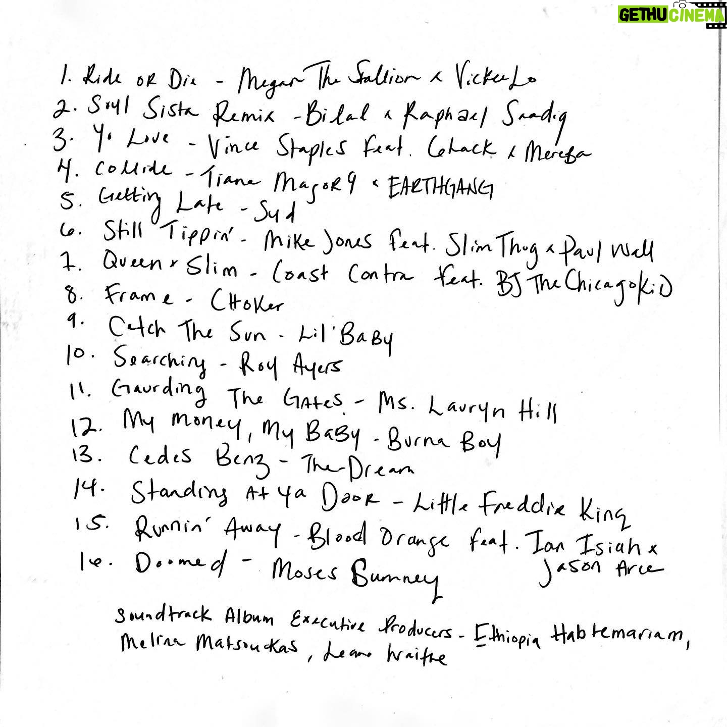 Melina Matsoukas Instagram - Cop my mixtape. 11.15