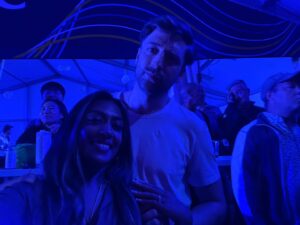 Melinda Shankar Instagram - @jungle4eva ✨ Was sweet to see our song played live! @johnny_larue wish I could keep up with those moves.. 😅💋