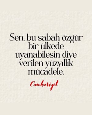 Melisa Doğu Instagram - Aydınlık yarınlara, tüm zihinlerin ve kalplerin, zeki, çevik ve hızlı bir şekilde açılması dileği ile Cumhuriyet’imizin 100. Yılı kutlu, mutlu olsun 🙏🏻💯❤️🤍🇹🇷🍀 #mustafakemalatatürk #izindeyiz #parla #cumhuriyet100yaşında