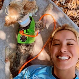 Melissa Bolona Instagram - Dearest Bubba (Paco),
 Happy National Dog Day to YOU.  Today is the day you came home after 6 scary days in the hospital. Talk about irony.  I’ve always known how incredibly sweet and tough you are. But wow, what a fighter. I am better to know you and to love you.  I feel like the luckiest girl in the world that I have shared the past ten years with you and looking forward to another ten more. My brave, brave Bubba. I kept telling the doctors “you don’t understand, it’s sincerely not his time.” And of course “but no one on planet earth loves me like Bubba loves me!!!😭” and here we are. Back home in recovery mode back to our routine. Love you to the moon and back, my best friend.