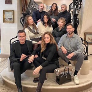 Melissa George Instagram - celebrating my friends and the beautiful house of @hermes with a private early morning breakfast before the doors open, games and insider stories about the house of @hermes thank you @michaelcostefr for everything  we loved it !!!