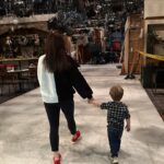 Melissa Claire Egan Instagram – Very surreal to bring my sweet baby boy and first born to work today! (Jake was home sleeping:) Not just cuz it’s so cool and fun to show him where I work. And love to work. But I’m also reminded of the countless shots I had to give myself in my dressing room. IVF needles. Trying not to bleed on my wardrobe. 
Also when I had my first miscarriage, coming to work the next day in this beautiful space I call a second home and rushing to leave by lunch to have a D&C. Not trying to bring up the sad stuff, but I’m just so grateful for my 2 sweet angels and it’s such a reminder to always have hope!!! Here I am with my baby boy. At work. 
Today was a special day❤️