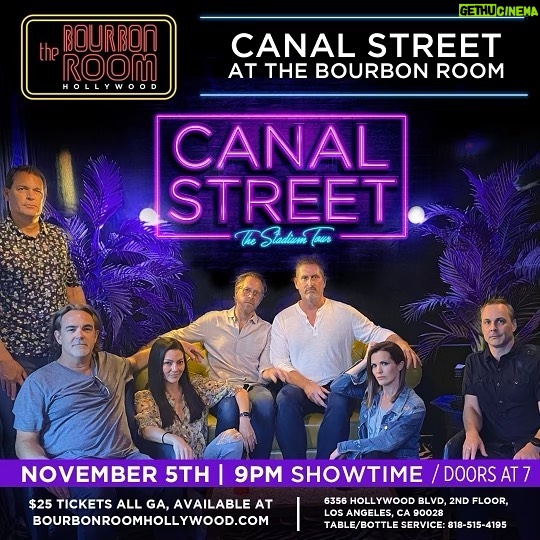 Melissa Claire Egan Instagram - Canal Street is BACK! For one night only. SATURDAY, NOVEMBER 5th at the Bourbon Room in Hollywood. A new super fun show, come rock out with us!ππ€πΈπ€πΉπ₯πΆ *Tix in bio