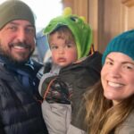 Melissa Claire Egan Instagram - Mammoth! Thanks for the fun and the memories. Best friends, baby’s first snow, beauty, blizzards, (couple meltdowns), onesie parties, dance parties, and ❄️❄️❄️❄️❄️💙