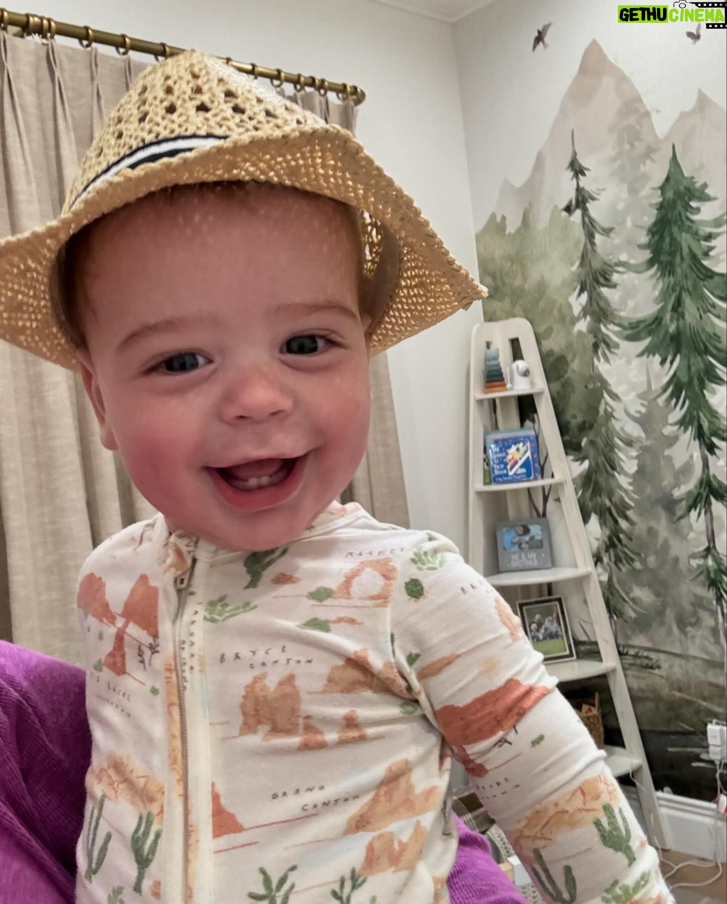 Melissa Claire Egan Instagram - Baby Jake!! How are you 9 months old today?! We love you so much!! And will be calling you Baby Jake til you’re 40. Also I’m sorry most of your stuff (minus this chair) says Caden #SecondChild