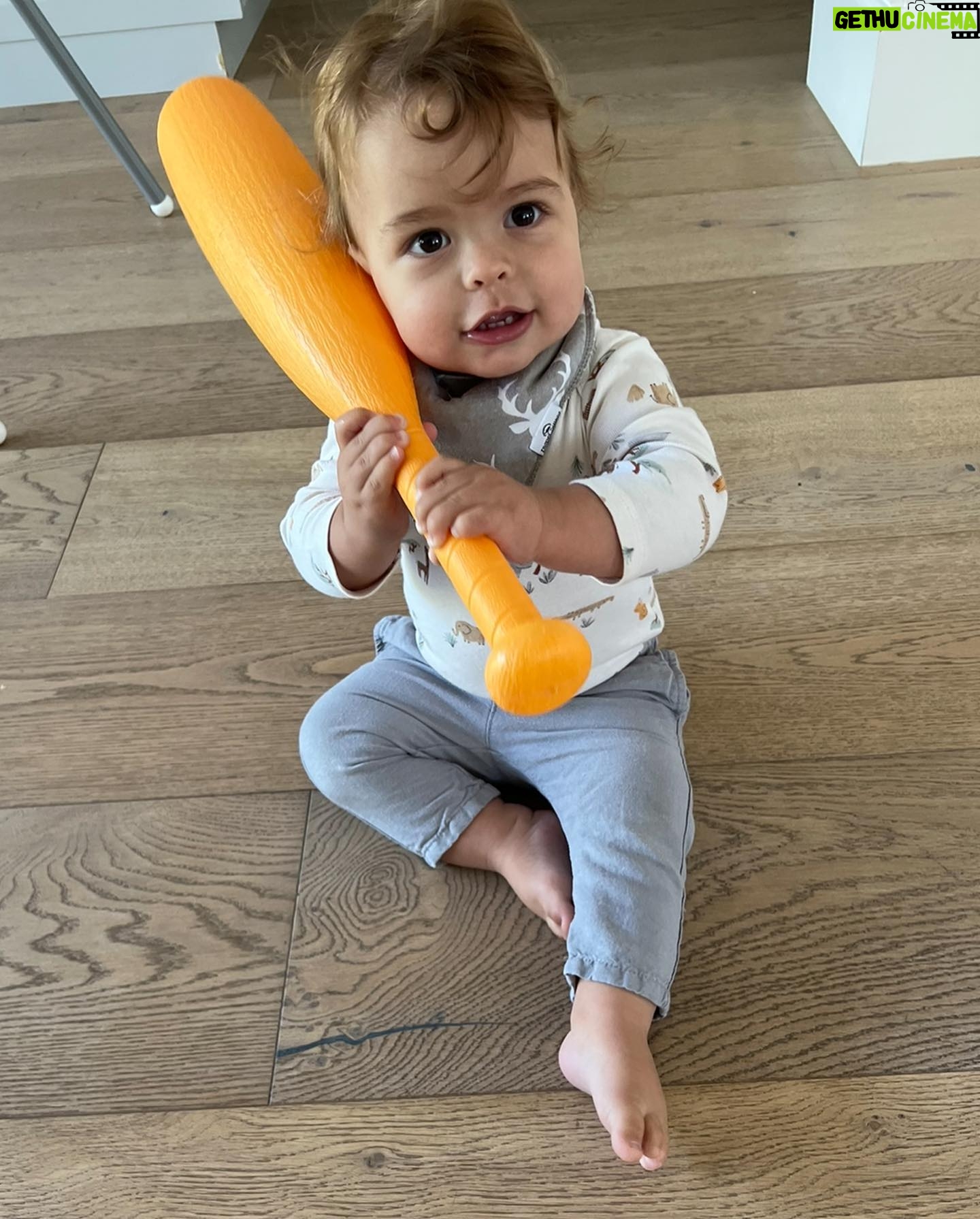 Melissa Claire Egan Instagram - Happy 1st Birthday Caden Robert Katrosar!🥳❤️🎂 You are such a gift from God and a miracle and we love you so much!!! You are the happiest little boy, you love peaches and blueberries, and already have the best sense of humor. Dad really wants you to be a lefty but no pressure. (*Instagram is being weird today, there are some repeats😆)