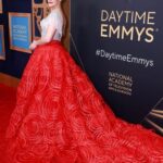 Melissa Claire Egan Instagram - What a night! Soooo much fun celebrating @youngandrestlesscbs and the 50th Anniversary of the Daytime Emmy’s. I did not win. Again. (the streak continues!) But truly the real reward last year was being able to tell a story that hopefully HELPED PEOPLE. What a gift and I’m forever grateful. Our work is about what we give, not what we get. I also love my job and am obsessed with my work family, I’m so blessed and am so grateful for you beautiful fans who keep us working year after year!!! Also a huge thank you to the incredible @theolivertolentino for THIS DRESSSSSS! I plan to refuse to give it back and wear it to Starbucks this afternoon. We’ll see how that goes… Special thanks to my glam girls @whitneycolleen & @moresweettea 💋 Love you all and here’s to another 50 years!!!